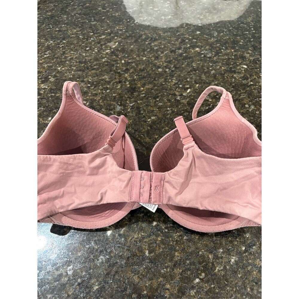 Victoria's Secret T-Shirt Bra Womens 36DD Maroon Underwire Lightly Lined - Picture 5 of 12